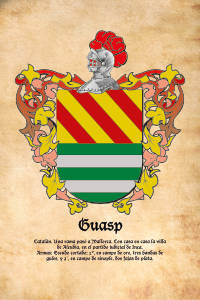 Escudo heráldico del apellido GUASP