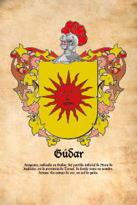 Escudo heráldico del apellido GUDAR
