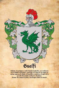 Escudo heráldico del apellido GUELFI