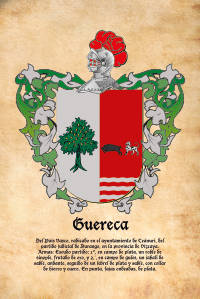 Escudo heráldico del apellido GUERECA