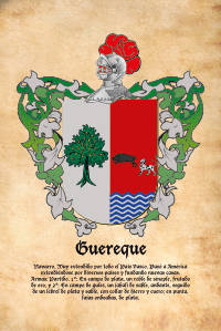 Escudo heráldico del apellido GUEREQUE