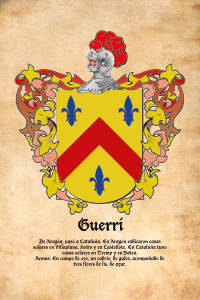 Escudo heráldico del apellido GUERRI