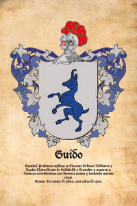 Escudo heráldico del apellido GUIDO