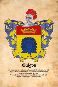 Escudo heráldico del apellido Guigou