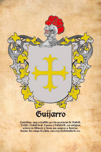 Escudo heráldico del apellido GUIJARRO