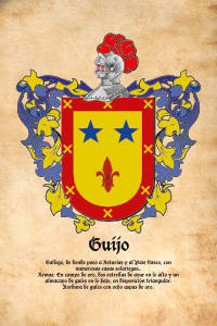Escudo heráldico del apellido GUIJO