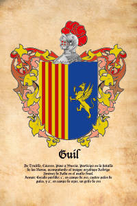 Escudo heráldico del apellido GUIL