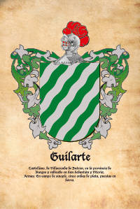 Escudo heráldico del apellido GUILARTE