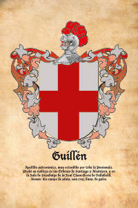 Escudo heráldico del apellido GUILLEN