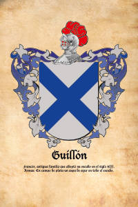 Escudo heráldico del apellido GUILLON