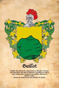 Escudo heráldico del apellido GUILLOT