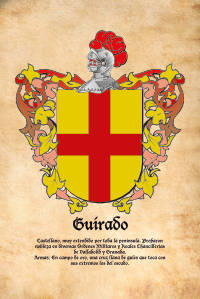Escudo heráldico del apellido GUIRADO
