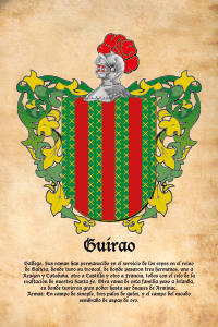 Escudo heráldico del apellido GUIRAO