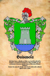 Escudo heráldico del apellido GUISASOLA