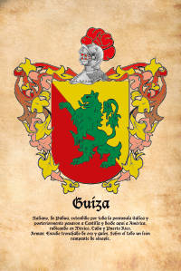 Escudo heráldico del apellido GUIZA