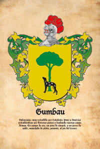 Escudo heráldico del apellido GUMBAU