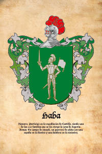 Escudo heráldico del apellido HABA