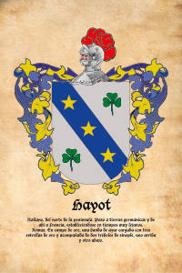 Escudo heráldico del apellido Hayot