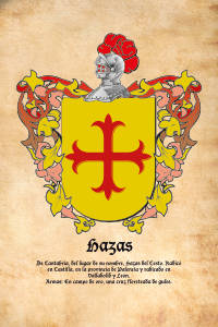 Escudo heráldico del apellido HAZAS