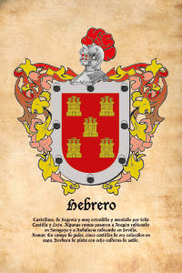 Escudo heráldico del apellido HEBRERO