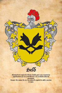 Escudo heráldico del apellido HELD