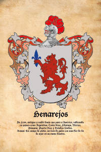 Escudo heráldico del apellido HENAREJOS