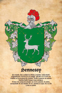 Escudo heráldico del apellido HENNESSY