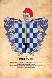 Escudo heráldico del apellido HERBOSO