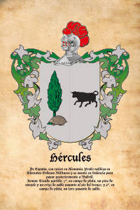 Escudo heráldico del apellido HERCULES