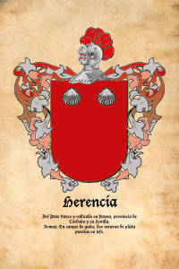 Escudo heráldico del apellido HERENCIA