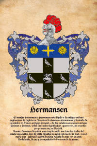Escudo heráldico del apellido HERMANSEN