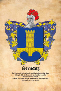 Escudo heráldico del apellido HERNANZ