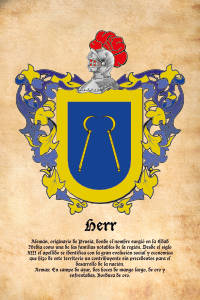 Escudo heráldico del apellido HERR
