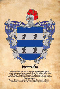 Escudo heráldico del apellido Herrada