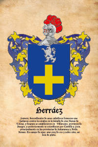 Escudo heráldico del apellido HERRÁEZ