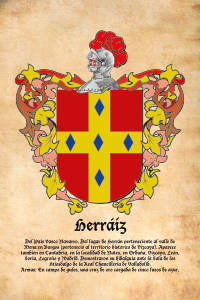 Escudo heráldico del apellido HERRAIZ