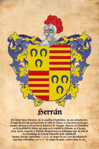 Escudo heráldico del apellido HERRAN