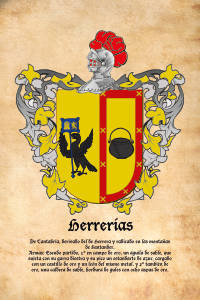 Escudo heráldico del apellido HERRERIAS