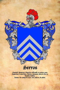 Escudo heráldico del apellido HERROS