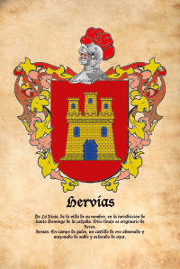 Escudo heráldico del apellido Hervias