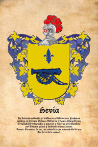 Escudo heráldico del apellido HEVIA