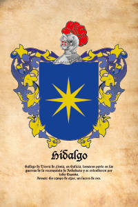 Escudo heráldico del apellido HIDALGO