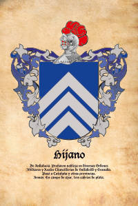 Escudo heráldico del apellido HIJANO