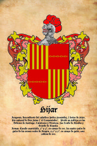 Escudo heráldico del apellido HIJAR
