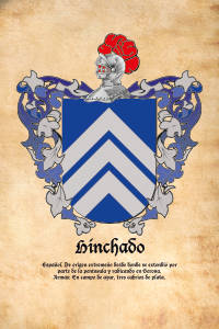 Escudo heráldico del apellido HINCHADO