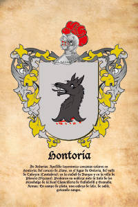 Escudo heráldico del apellido HONTORIA