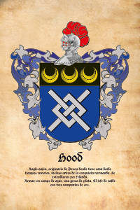 Escudo heráldico del apellido HOOD