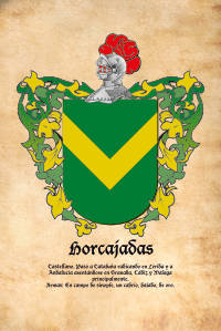 Escudo heráldico del apellido HORCAJADAS