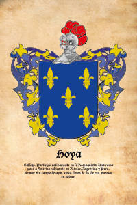 Escudo heráldico del apellido HOYA