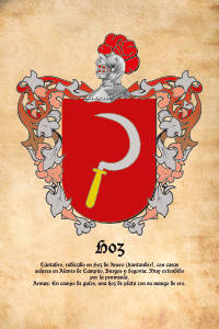 Escudo heráldico del apellido HOZ